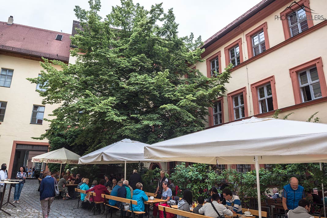 Der Biergarten vom Schlenkerla in Bamberg