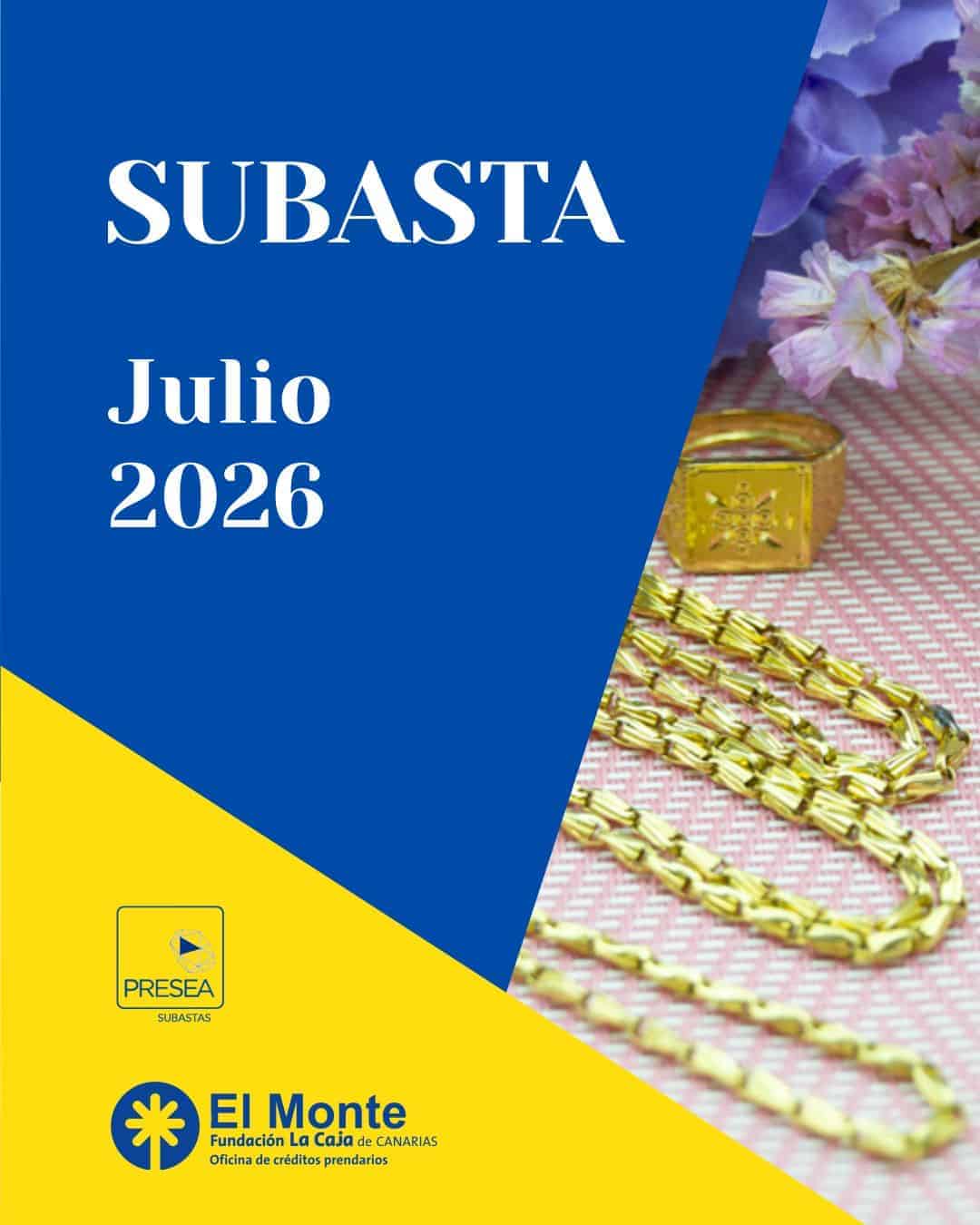 El Monte de Fundación La Caja de Canarias - Subasta julio 2026