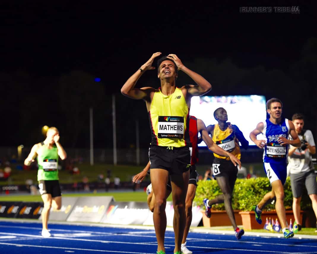 Luke Mathews after winning the 800m National Title: Photo by Ewa Facioni
