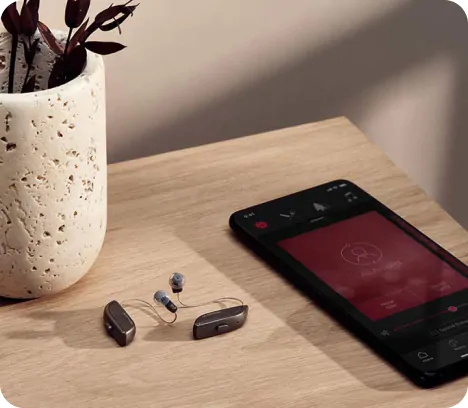 Steuerung der Hörgeräte per App