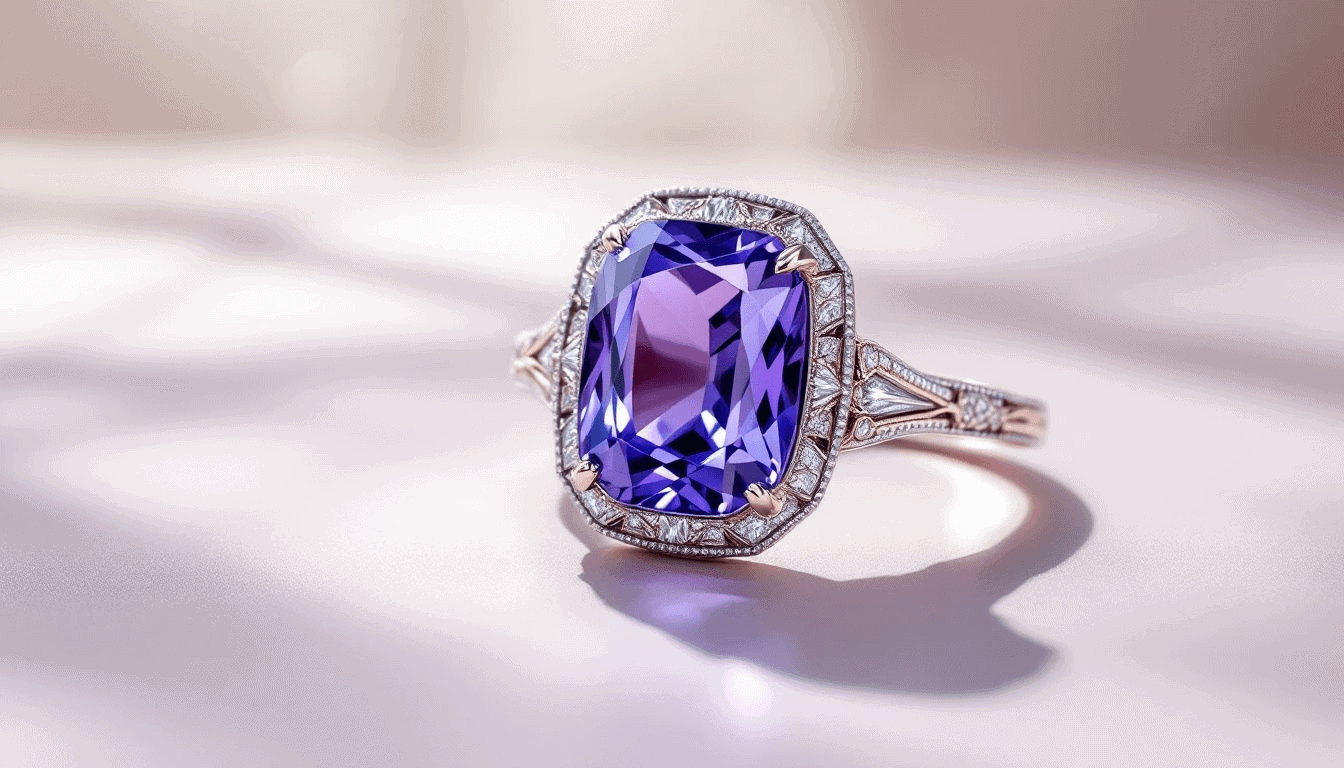 자주색 사파이어 | 디럭스 점성술 자주색 사파이어