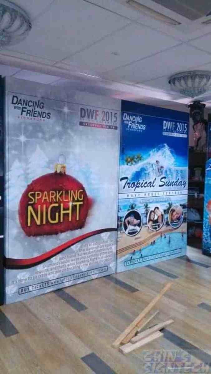 8 x 5ft Photo Booth backdrop for dancing with friends - Sparkling nite and Tropical Sunday