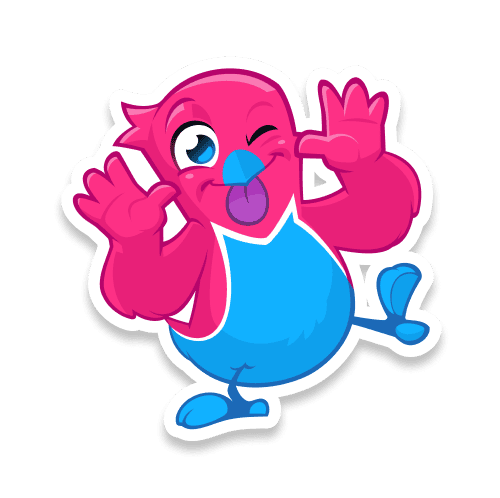 joking Bird cartoon is kidding