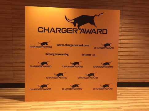 Step and repeat backdrop