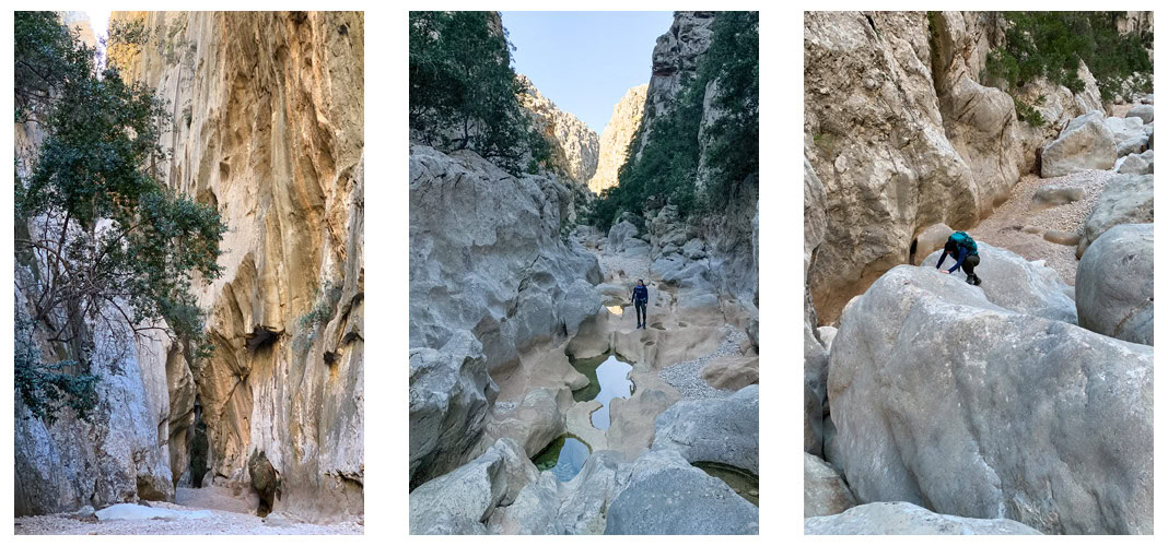 Impressionen aus der Schlucht des Torrent des Pareis auf Mallorca