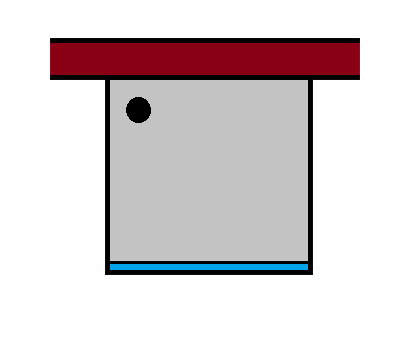 zweiseitig offene Dusche