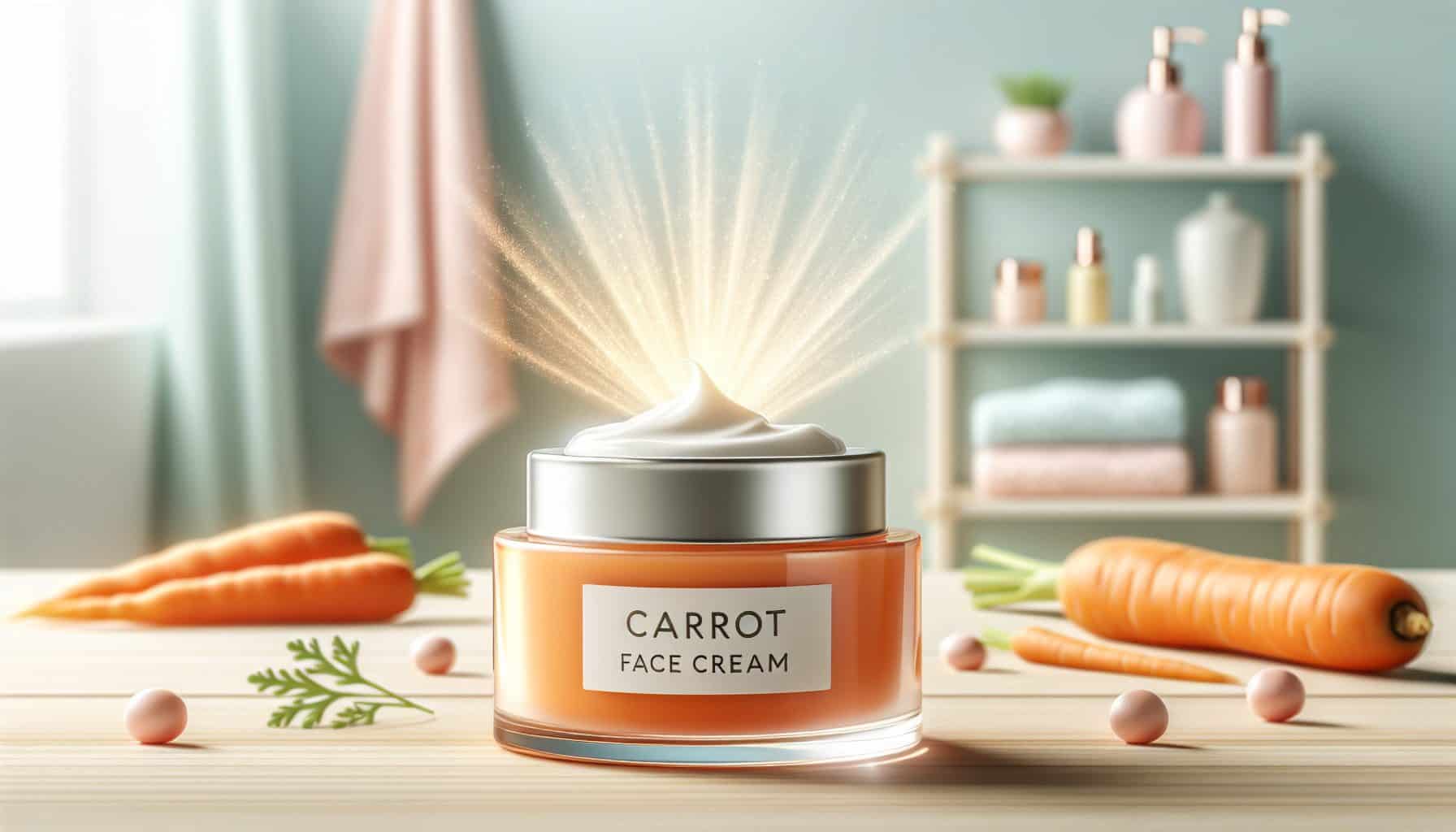 carrot face cream for a brighter complexion