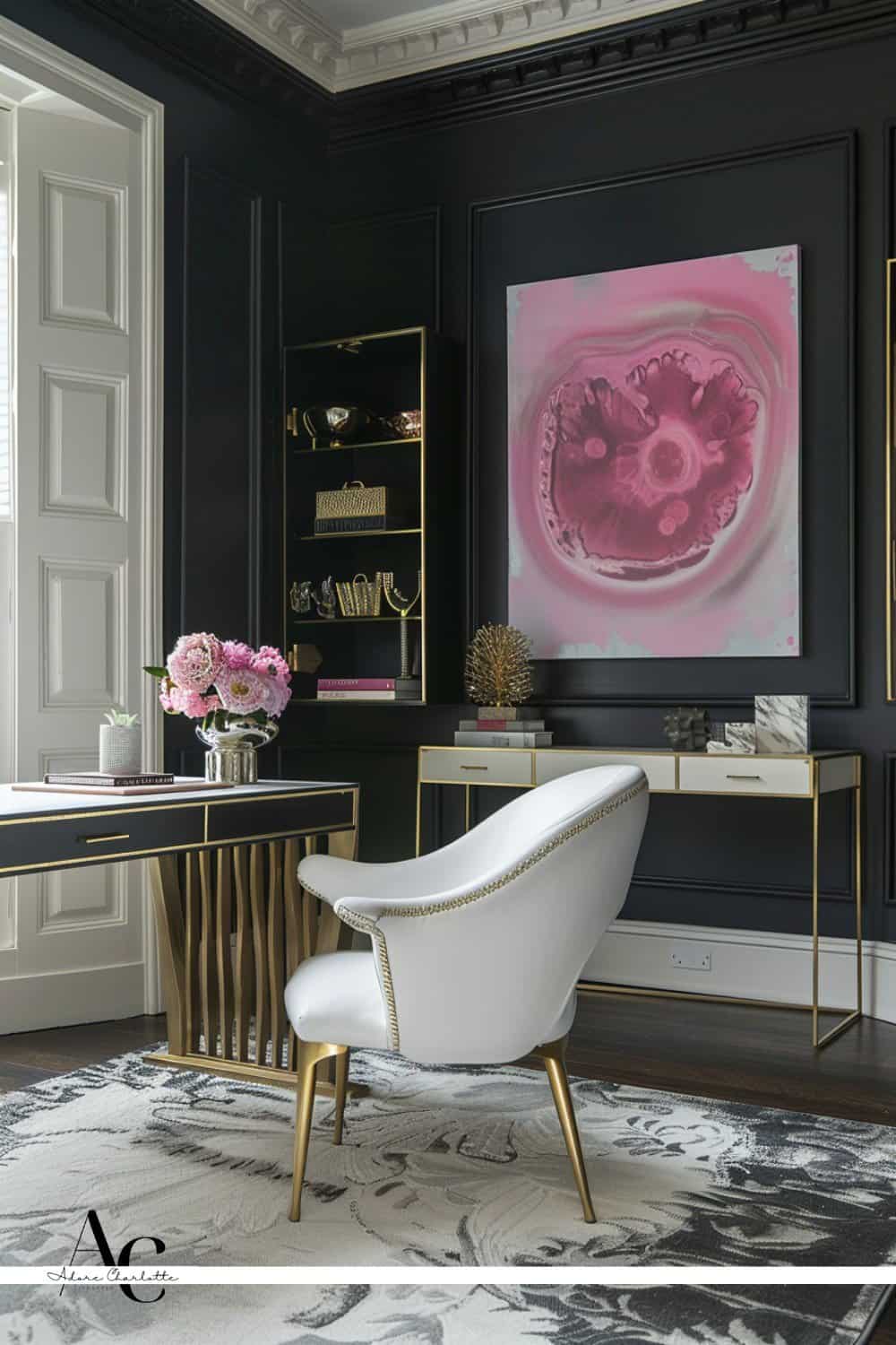 best colors for home office Rebel Black.