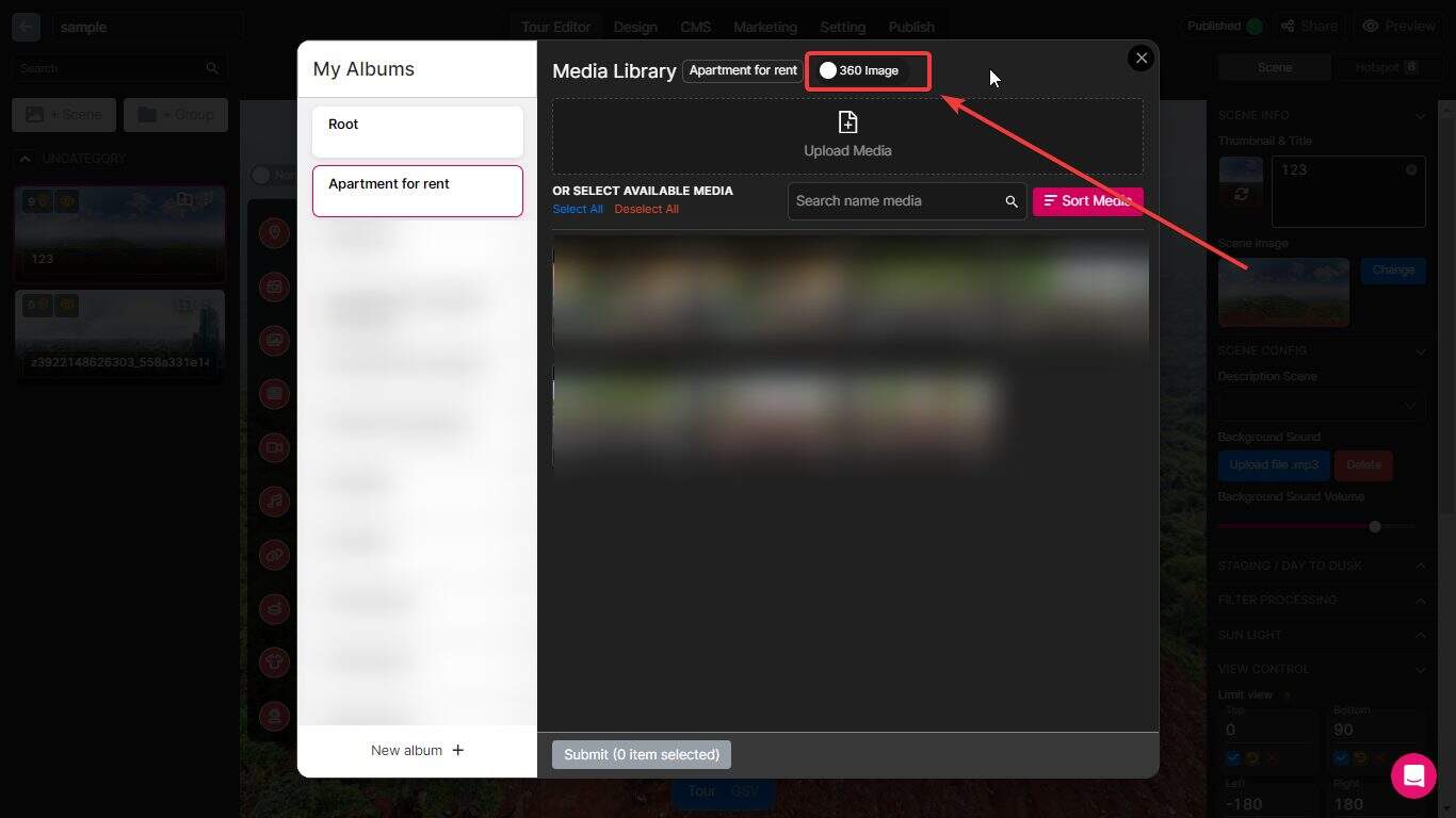 Flat Scene 2 How to add a Flat Scene in a virtual tour