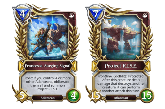 Francesca y Project R.I.S.E. - Gods Unchained