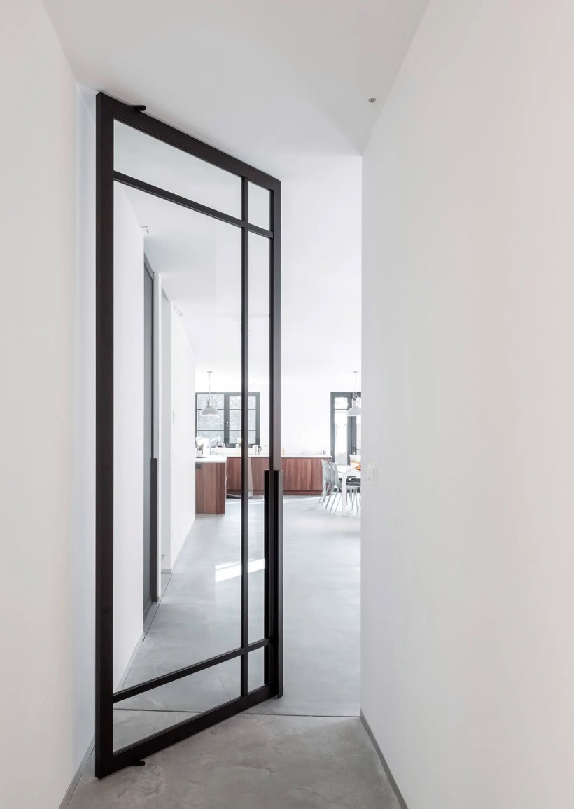 voorbeeld glazen deur op maat