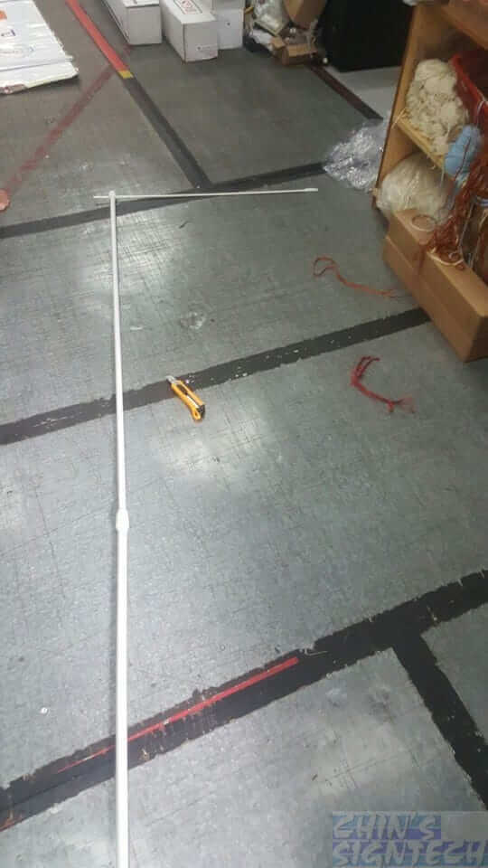 L shape flag pole for the 3m water base flag pole