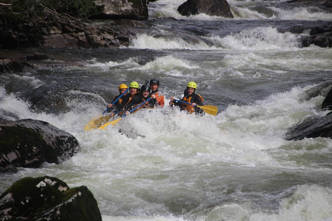 Rafting auf dem Fluss