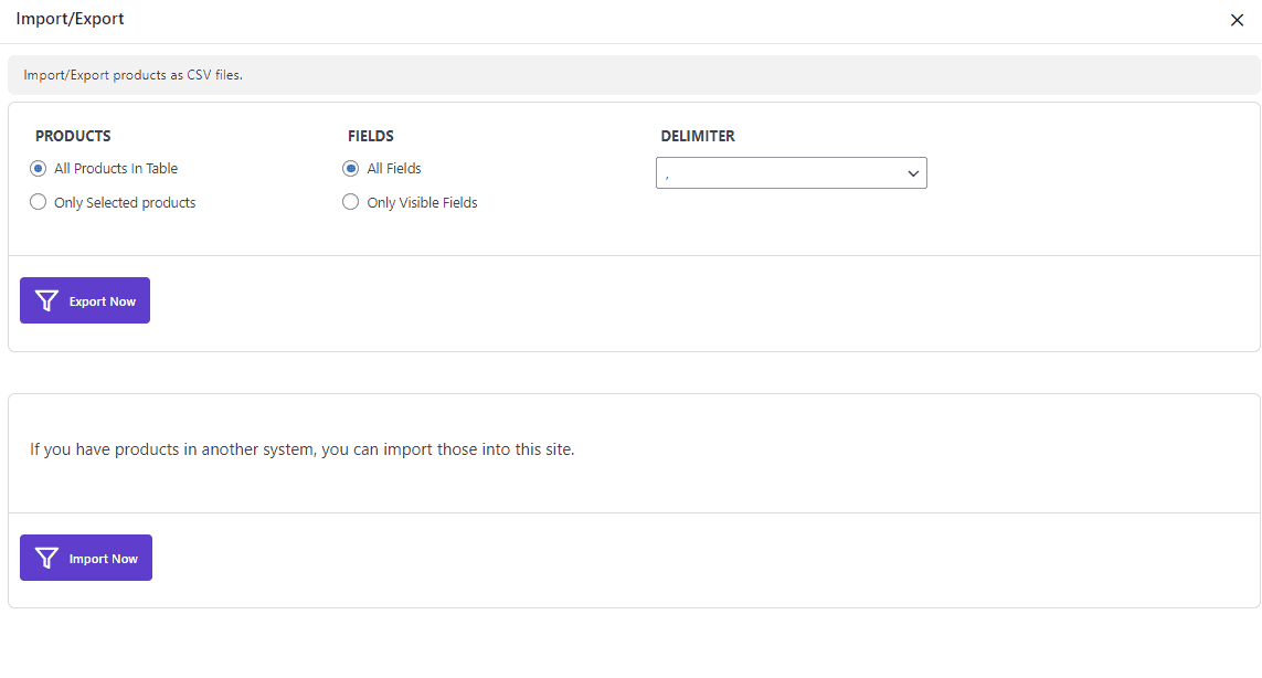 Export WooCommerce product fields to a CSV file