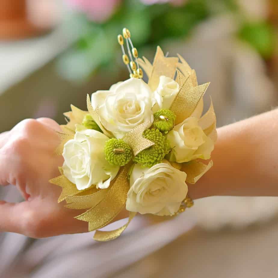 White Rose Corsage