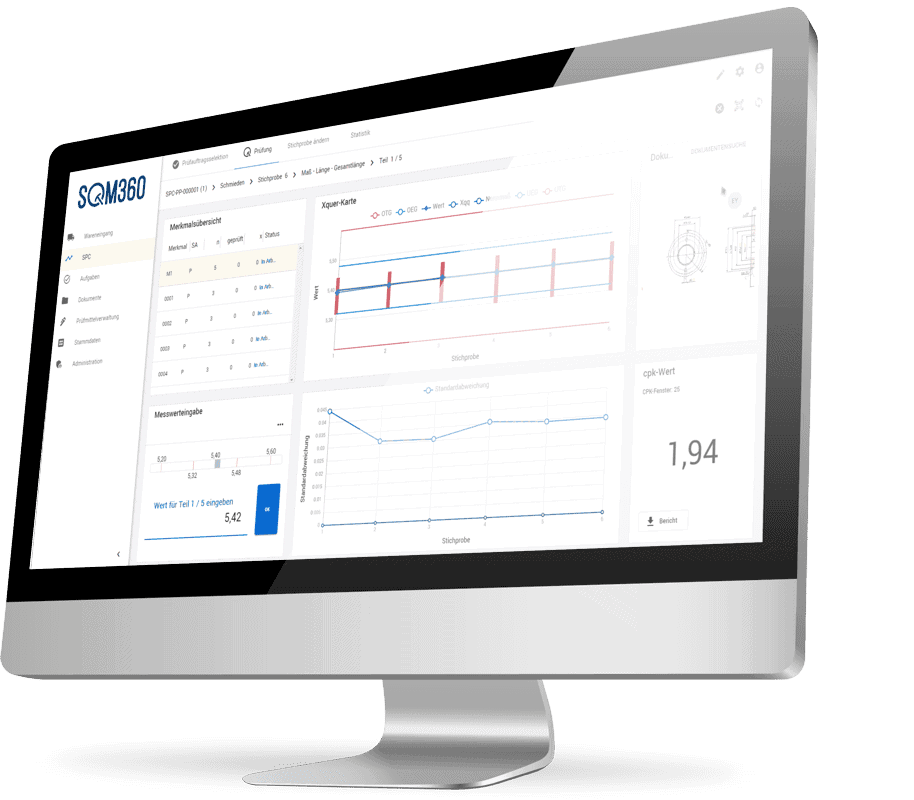 Cloudbasierte Qualitätskontrolle mit SQM360
