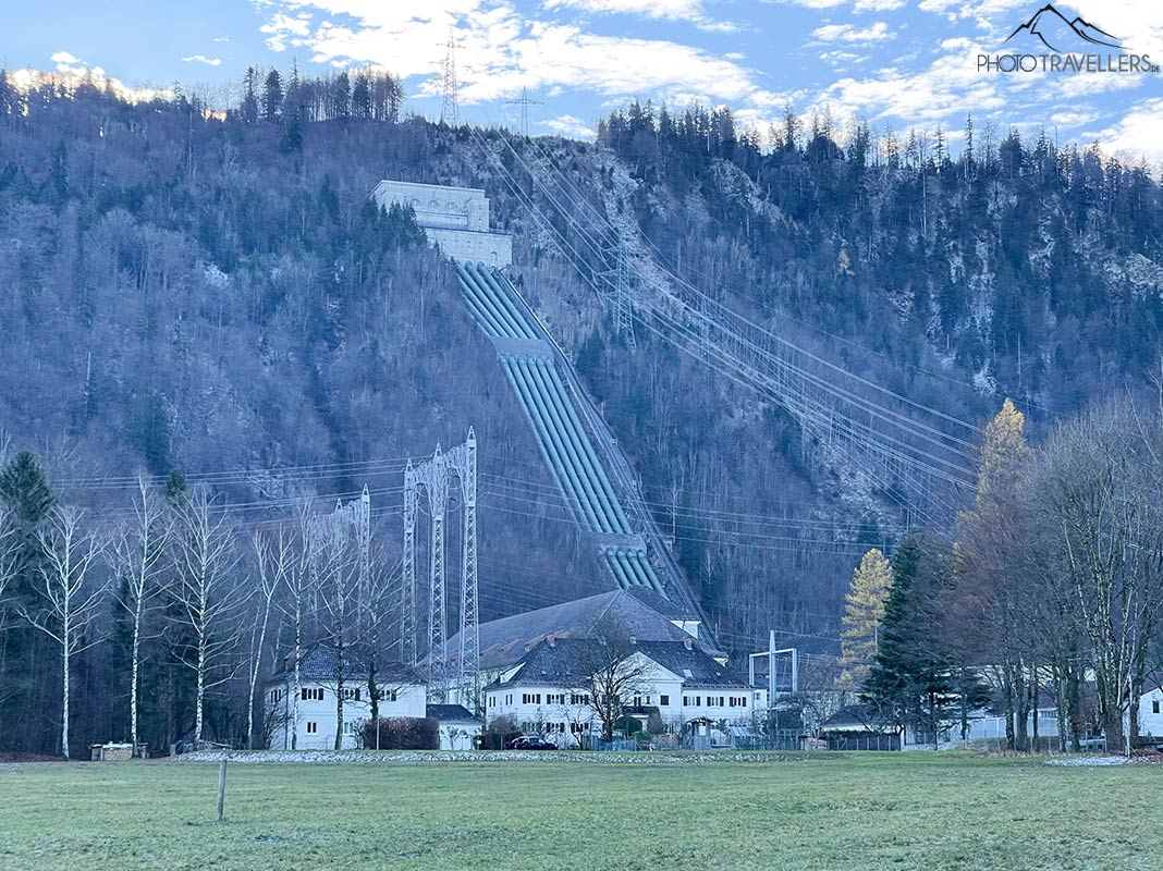 Blick auf das Walchenseekraftwerk