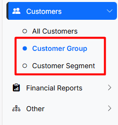 Open customer segment report
