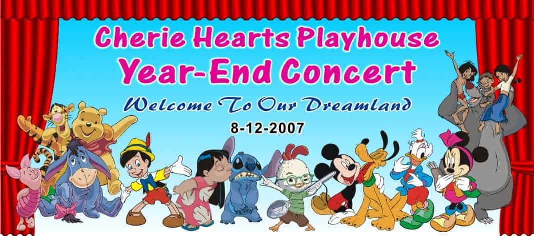 Year End Concert Backdrop Printing