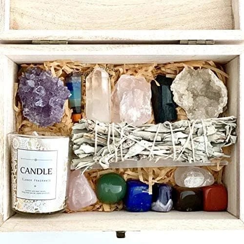 Sage Smudge Kit with Gemstones 8 Kjahli
