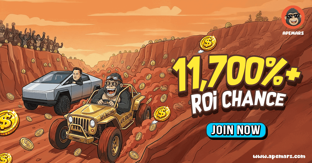 Latest Market News: Dogecoin Up 1.38%, Pudgy Penguins Drops 0.76%, While APEMARS Offers 11,700% ROI โ Is This the Top Crypto to Buy Now? 1 image 7