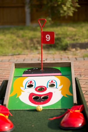 Crazy Golf Hire Clowns Face Crazy Golf Hire Clowns Face