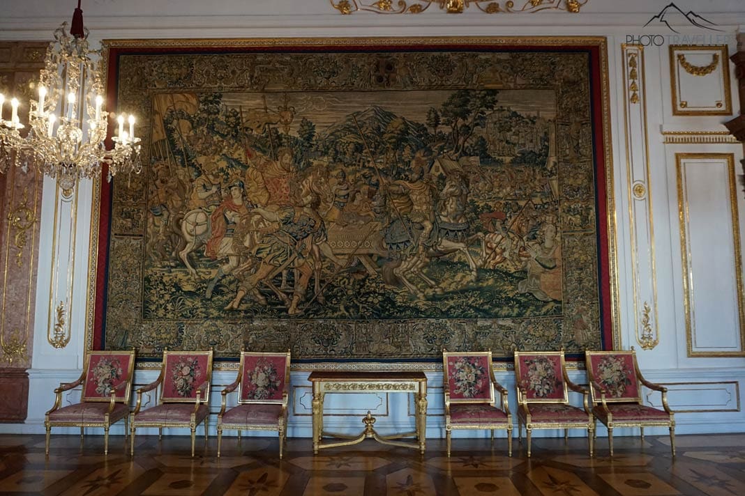 Ein riesiger Wandteppich in der Residenz Salzburg