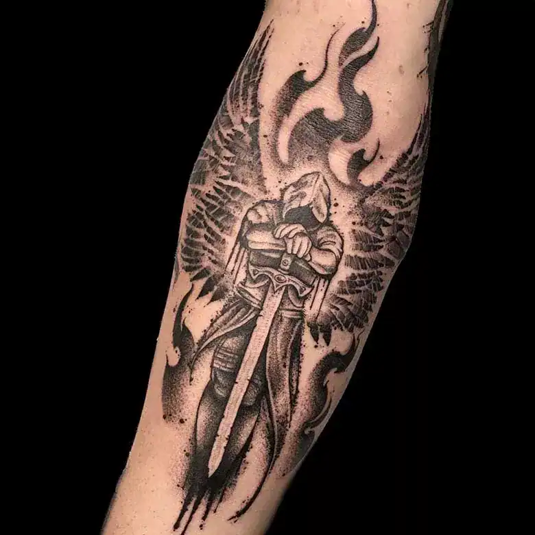 Sketchy, Watercolor Tattoos sketchy engel tattoo münchen