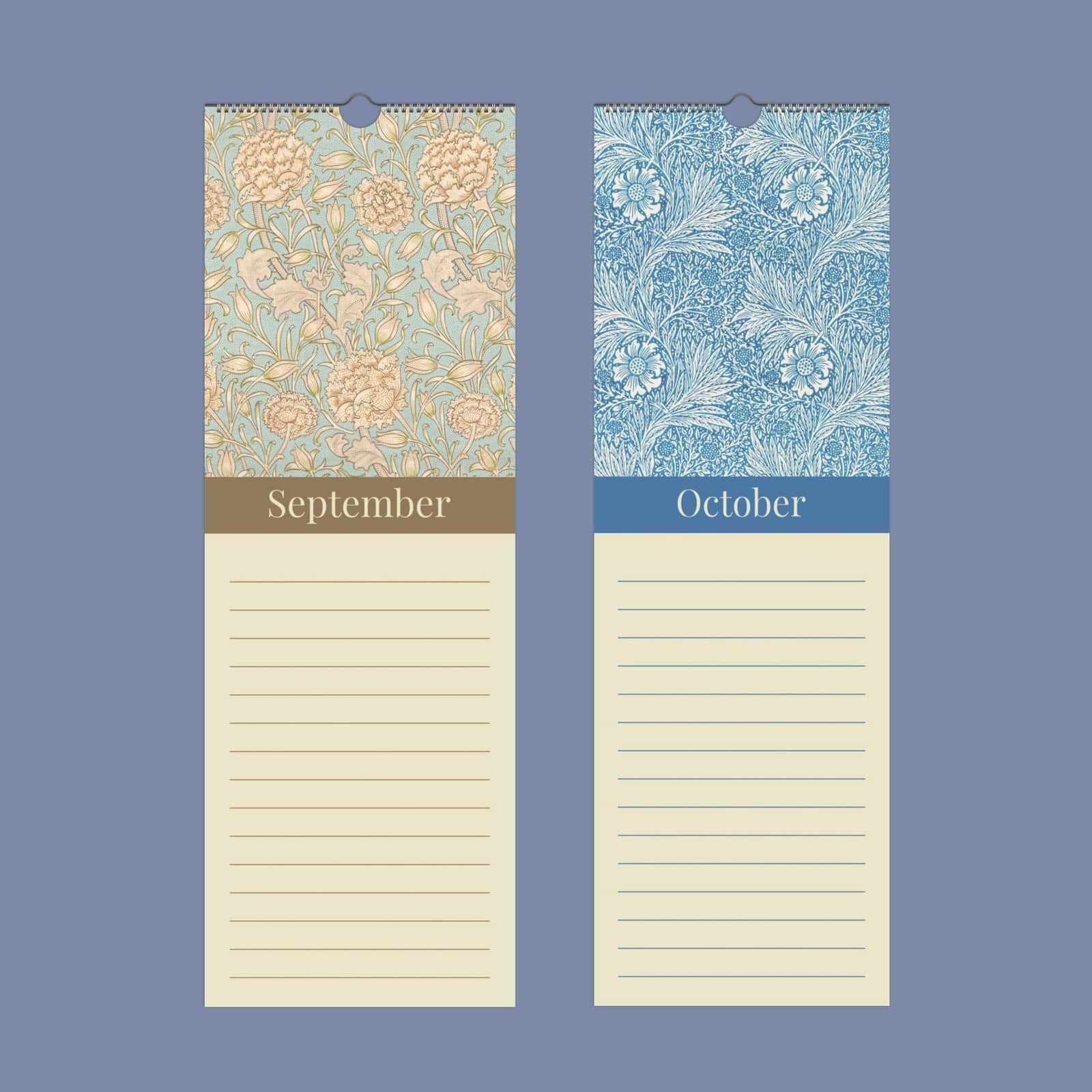 William Morris Birthday Calendar (15) William Morris Birthday Calendar – Roses, Victorian Design, Semi-Glossy Paper