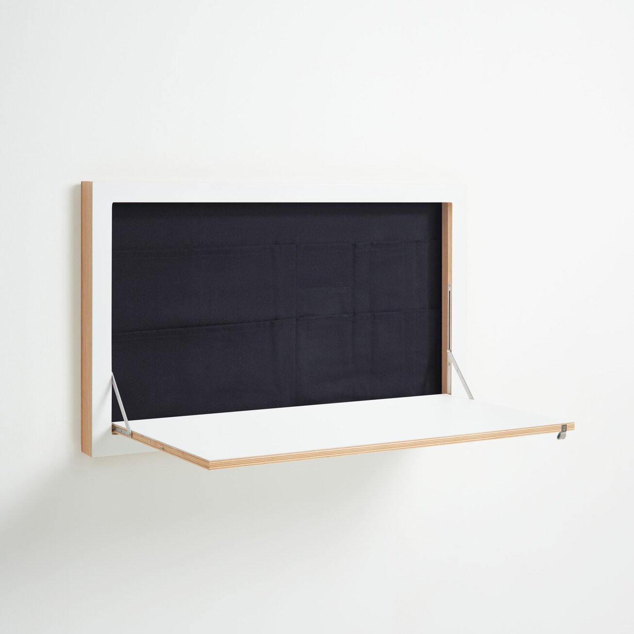 Fläpps Staatssekretär-in 100×60-1 – Weiß | Klappbarer Design Wandschreibtisch