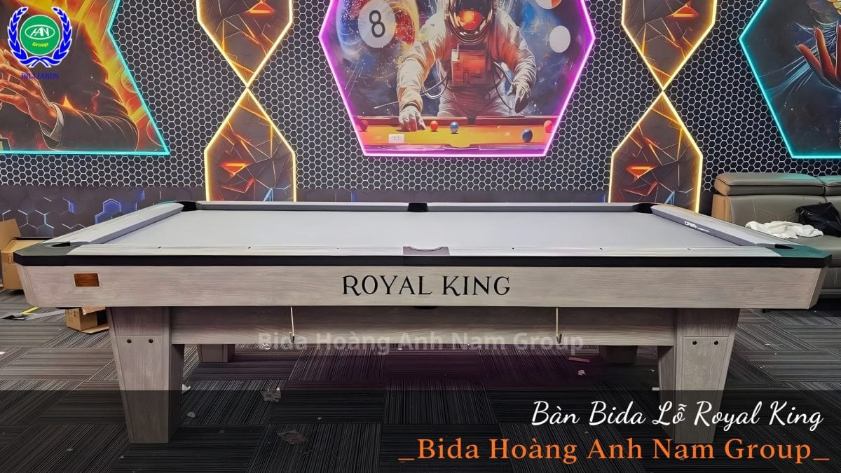 Bàn bida lỗ Royal King | Bida Hoàng Anh Nam Group