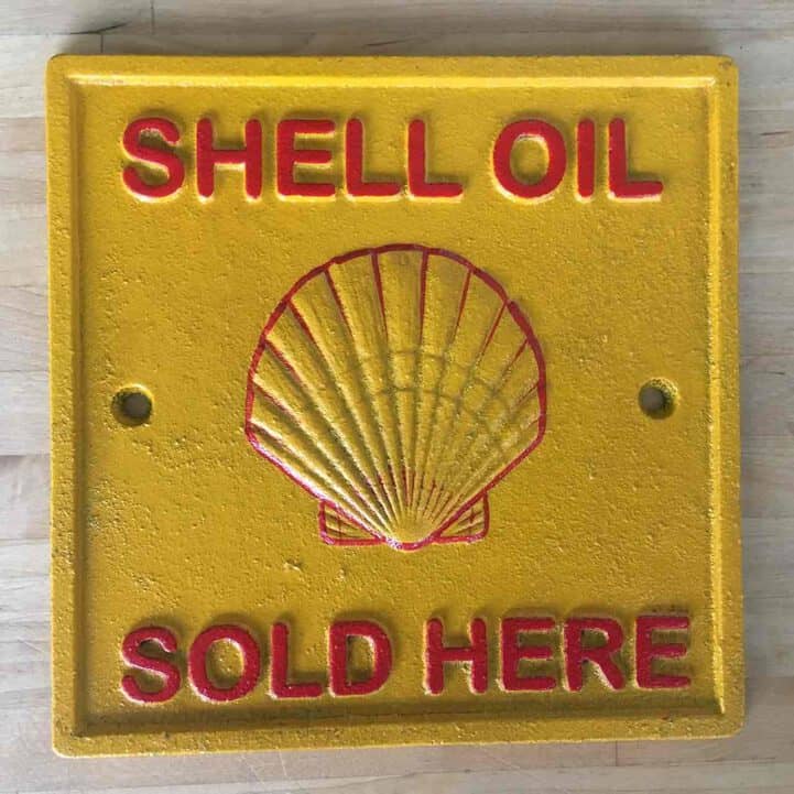 Esso Tin Sign - Metal Tin Sign 35cm x 26cm - Kidscollections