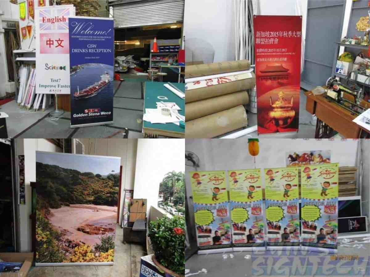 Pull Up Banner, X stands, Clip pole banner