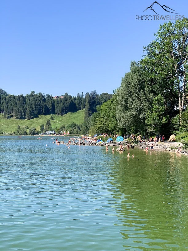 Badestrand am Großen Alpsee