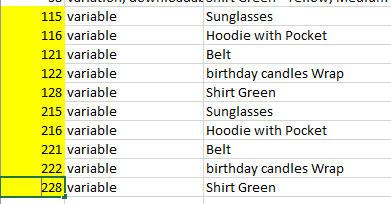 Edit duplicated WooCommerce product fields in CSV file