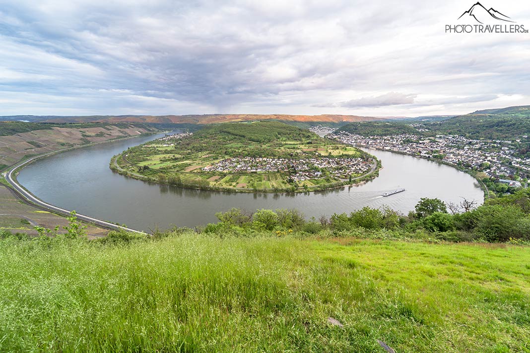Blick auf die Rheinschleife Boppard Hamm