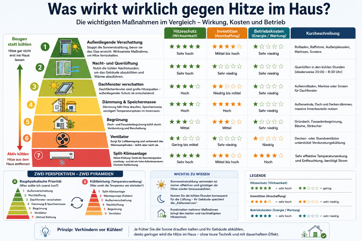 Was wirkt gegen Hitze im Haus