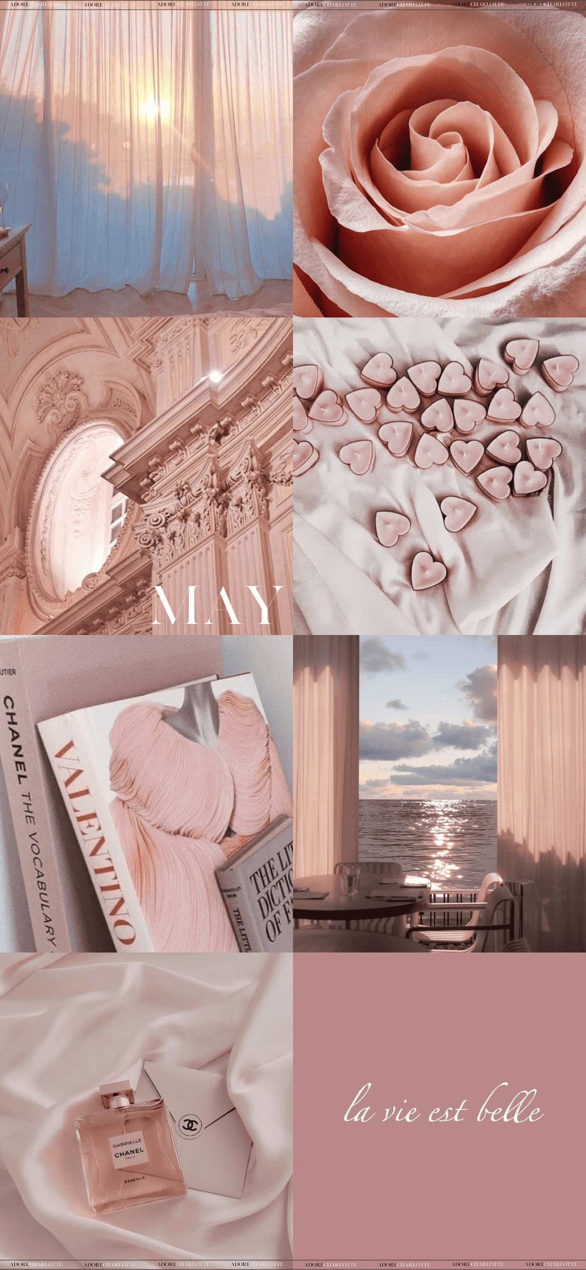 Aesthetic Pink Summer ApMay 2024 Phone Wallpaper