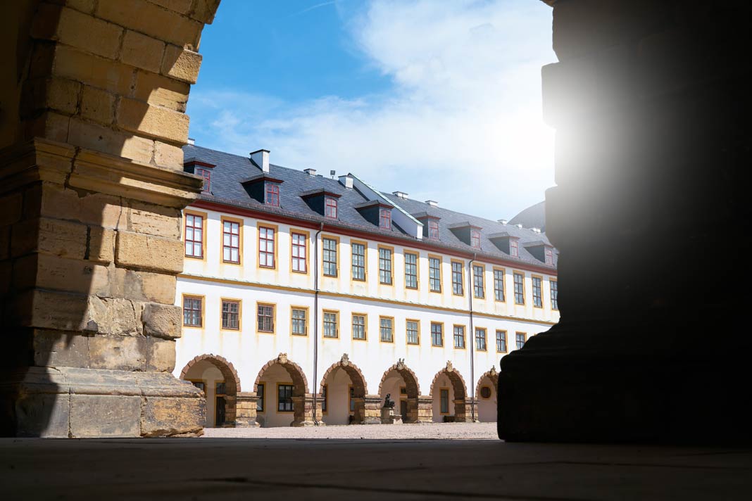 Blick auf Schloss Friedenstein in Gotha