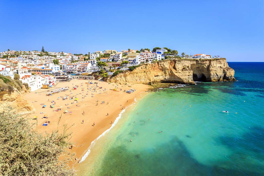 Strand in Carvoeiro, Algarve