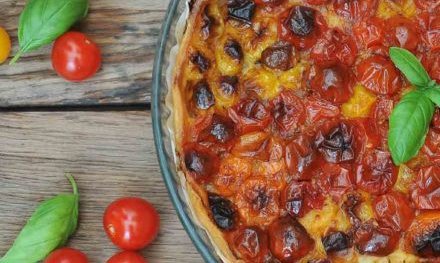Tarte aux tomates cerises Savéol