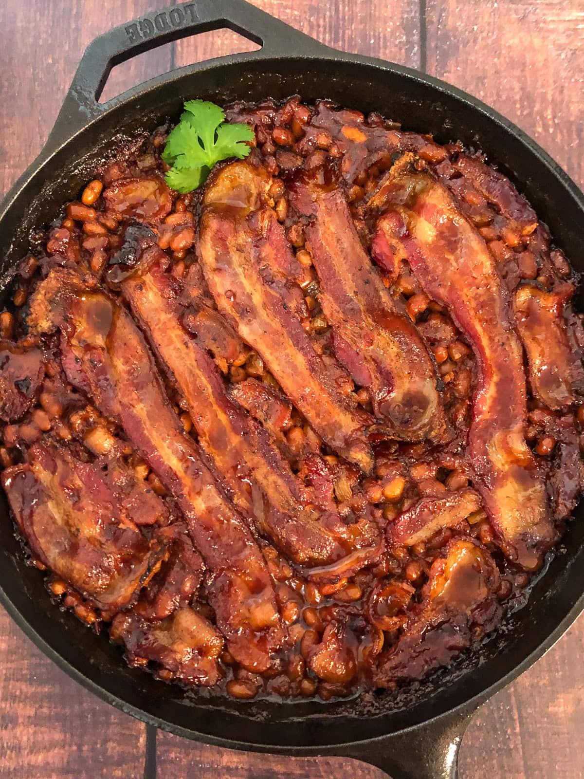 Skillet Baked Beans and Bacon