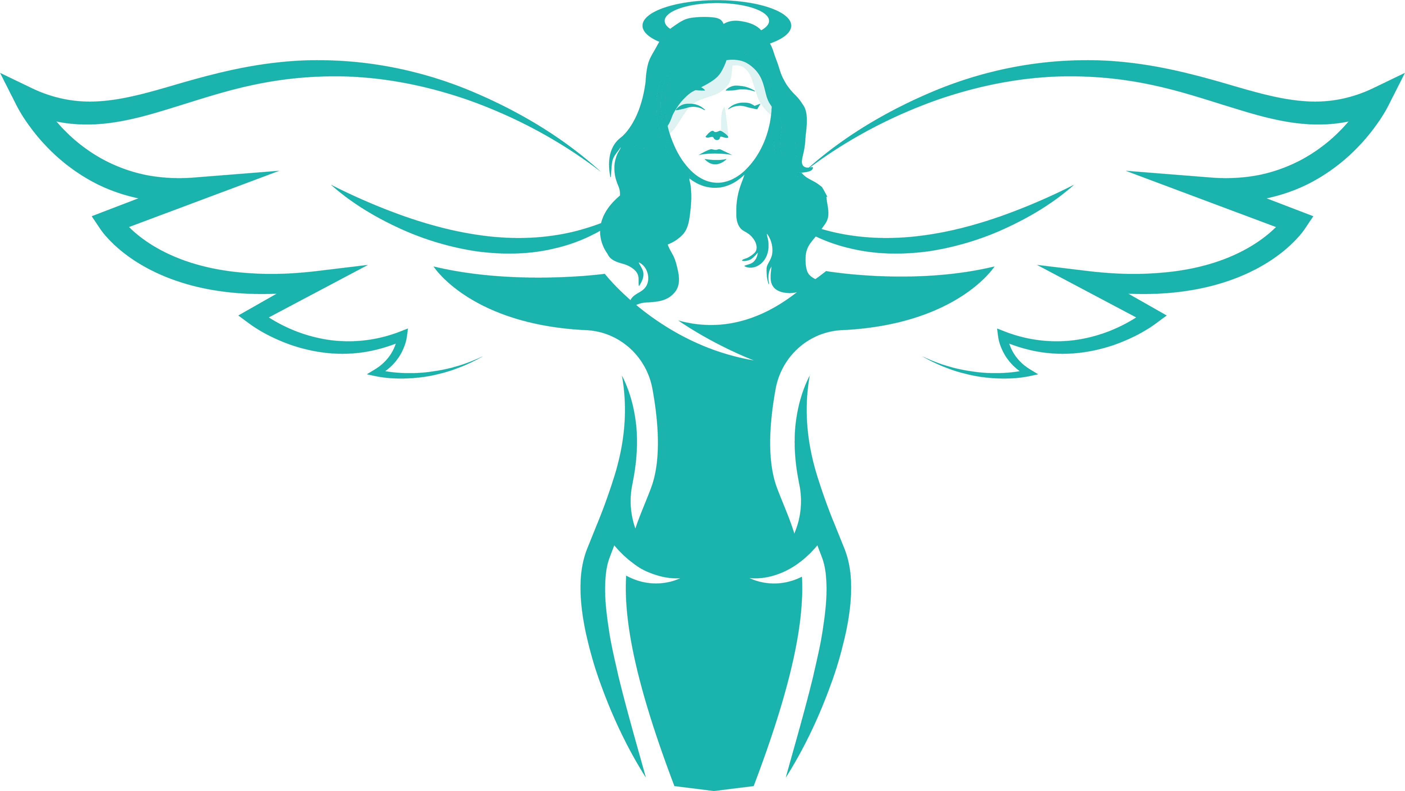 Icon Logo von Engel im Einsatz in türkis