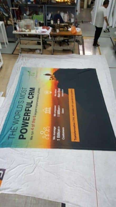 Fabric banner for Exhibition booth panel