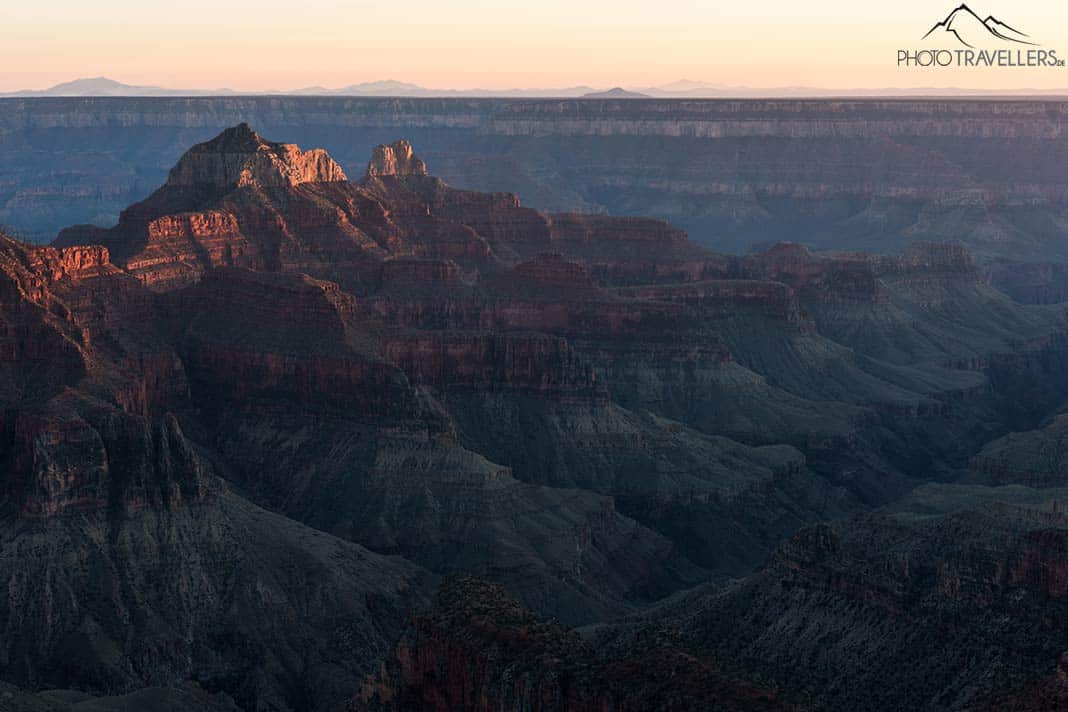 Der Sonnenuntergang am North Rim am Grand Canyon