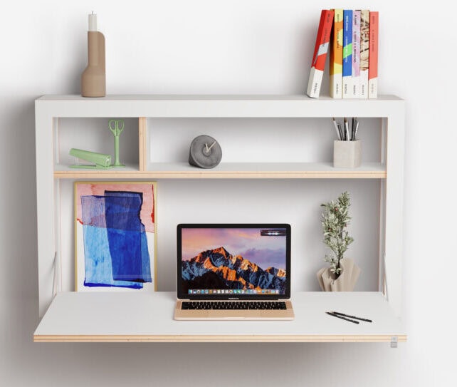 Fläpps Box Sekretär-in 100x60x20 | Großer Wandsekretär mit Stauraum