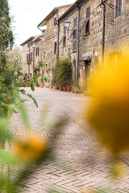 Die Hauptgasse in Sovana