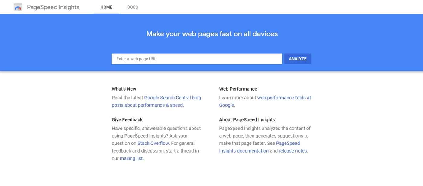 page speed insight site for wordpress website test page speed insights site