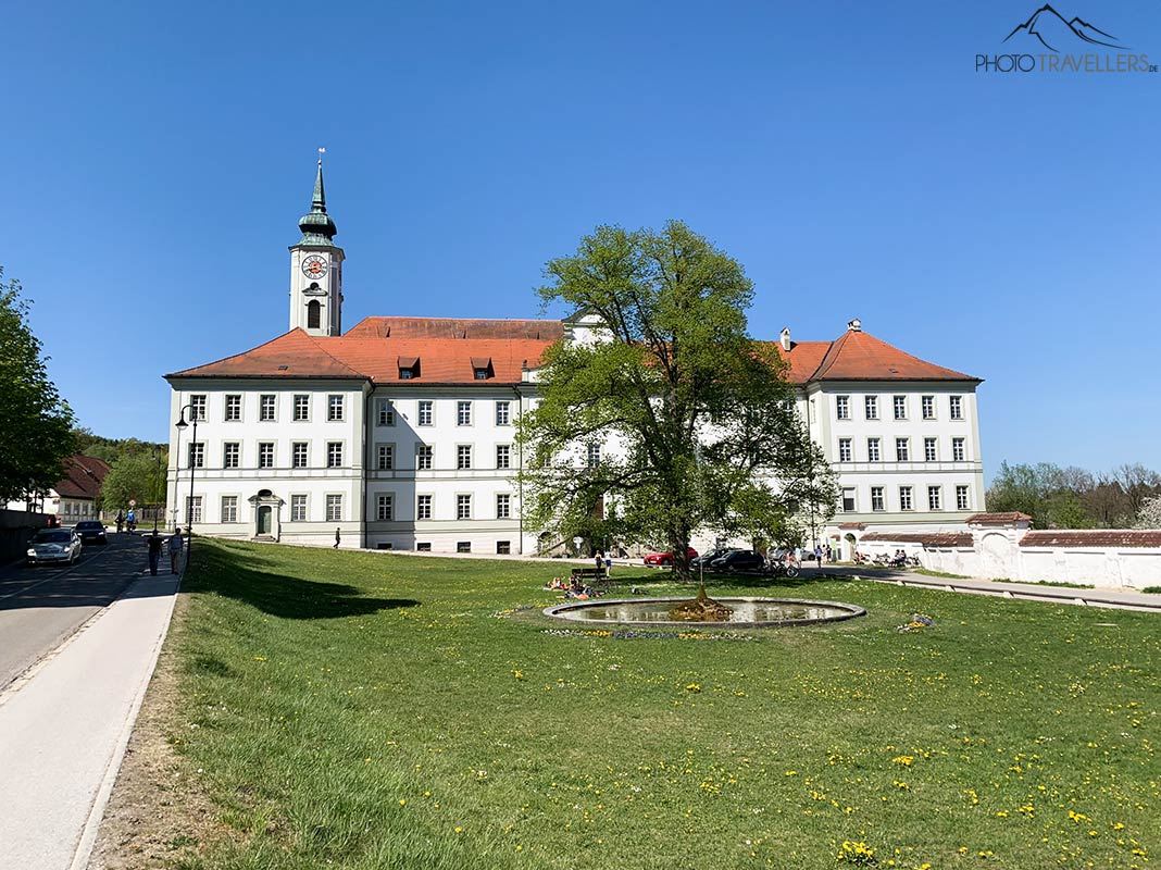 Der Blick auf die Abtei Schäftlarn