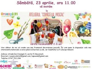 Atelier de creatie pentru copii de 2-6 ani Atelier de creatie pentru copii de 2-6 ani